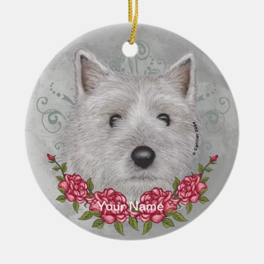 Rosen Cairn Terrier Ornament (Voorkant)
