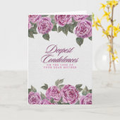 Rosen Condoleance Boeket – Verlies van Moeder Kaart (Gele Bloem)