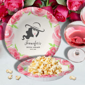 Rosen Derby Bruiloftsfeest Big Hat Lady Papieren Kommen