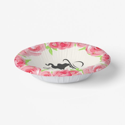 Rosen Derby Bruiloftsfeest Big Hat Lady Papieren Kommen (Gebogen)