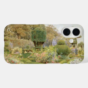 Rosen en anjers door Elgood, Vintage Engelse Tuin iPhone 16 Hoesje