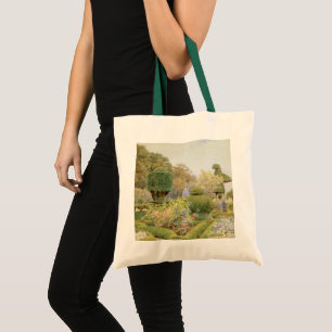 Rosen en Anjers door Elgood, Vintage Engelse Tuin Tote Bag
