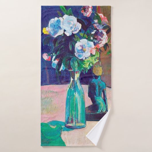 Rosen en beeldje, Gauguin Badhanddoek (Badhanddoek)