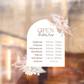 Rosen en boog Openingsuren Ruitstickers Raamsticker (Vel 2)