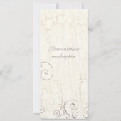 Rosen en Calla Lelie Foto Bruiloft Kaart (Achterkant)