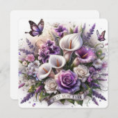 Rosen en Calla-lelies Beste moeder ooit Feestdagenkaart (Voorkant / Achterkant)