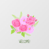 Rosen en Dahlias Raamsticker (Vel)