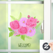 Rosen en Dahlias Raamsticker (Huis)
