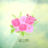 Rosen en Dahlias Raamsticker (Vel 3)