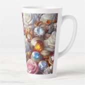 Rosen en Edelstenen Latte Mok 12 & 17 oz (Rechts)