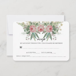 Rosen EN GROENEN TROUW RSVP Kaart
