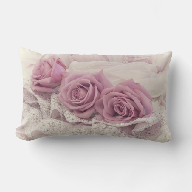Rosen En Kant Stilleven Kussen (Voorkant)