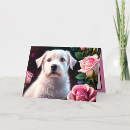 Rosen En Kleine Hond Collectie Kaart