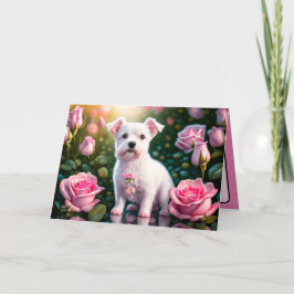 Rosen En Kleine Hond Collectie Kaart