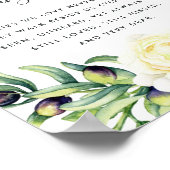 Rosen en Olijven Huwelijks Herdenkingsposter Poster (Hoek)