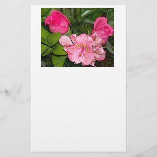 Rosen en Orchideeën Briefpapier (Voorkant)
