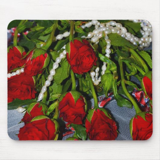 Rosen en Parels Muismat (Voorkant)