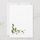 Rosen- en Stephanotis-bloemen uitnodiging (Achterkant)