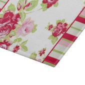 Rosen En Strepen Glas Snijplank (Hoek)