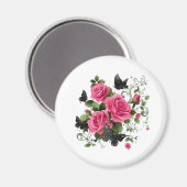 Rosen en Vlinders Magneet (Voorkant / Achterkant)