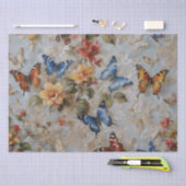 Rosen en Vlinders Print Decoupage / Tissuepapier (Craft)