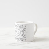 Rosen Gebrandschilderd Glas Espresso Kop (Voorkant rechts)