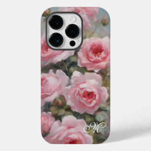 Rosen Geschilderd Roze Case-Mate iPhone 14 Pro Hoesje