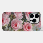 Rosen Geschilderd Roze Case-Mate iPhone Case (Achterkant (horizontaal))