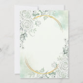 Rosen Glitter Vlinder Slinger Groen Kaart (Achterkant)