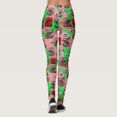 Rosen Grafische Leggings (Achterkant)