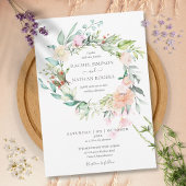Rosen Groene Bloemenkrans Trouw Kaart