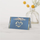 Rosen & Hart Monogram - Blauw Plaatskaartje (Achterkant)