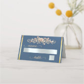 Rosen & Hart Monogram - Blauw Plaatskaartje (Voorkant)