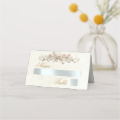 Rosen & Hart-monogram - Crème Plaatskaartje (Voorkant)
