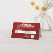 Rosen & Hart-monogram - Rood Plaatskaartje (Voorkant)