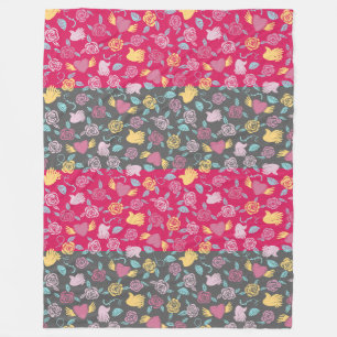 Rosen, Harten en Handen Patroon Fleece Deken
