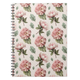Rosen Hoesje vintage voor bloemenliefhebber Notitieboek
