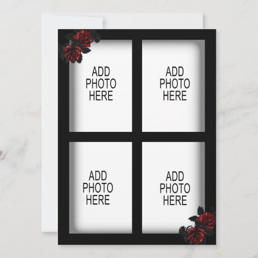 Rosen IJzeren Poort Goth Voeg Vier Afbeeldingen To Kaart (Achterkant)