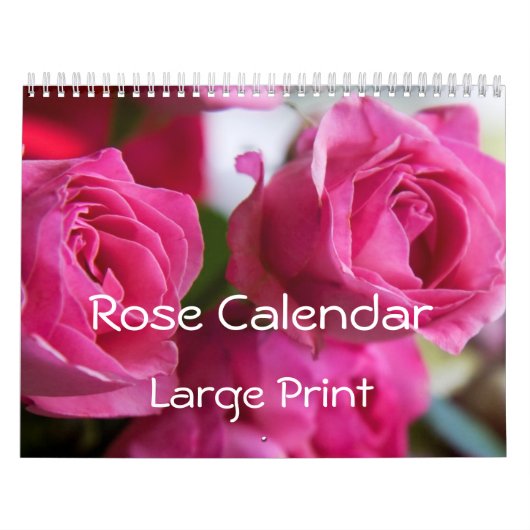 Rosen in Bloei Grootletter Kalender (Hoes)