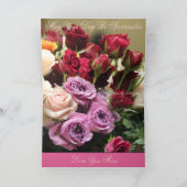 Rosen in bloei kaart (Binnen)