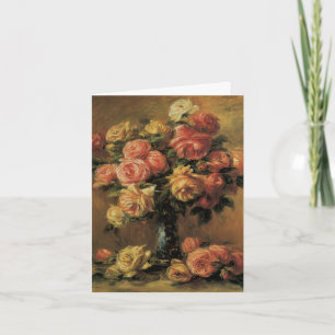 Rosen in een vaas van Pierre Renoir, Huwelijk Bedankkaart