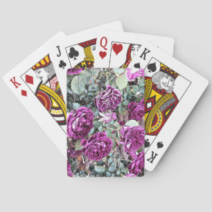 Rosen Inkt Omlijning Pokerkaarten
