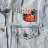 "Rosen" Knop Vierkante Button 5,1 Cm (In situ)