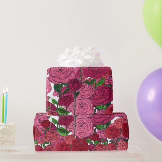 Rosen Machtigen Cadeaupapier (Feestgeschenken)
