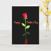 Rosen Moederdag Wenskaart Kaart (Gele Bloem)