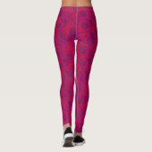 Rosen Mooi Elegant Bloemmotief Hype Gym Workout Leggings (Achterkant)
