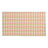 Rosen Muster rosa pink Kussensloop (Achterkant-Links)