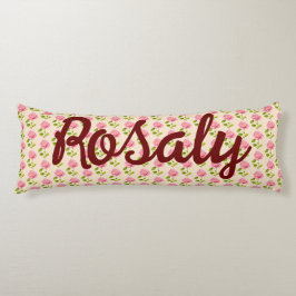 Rosen Muster rosa pink Lichaamskussen