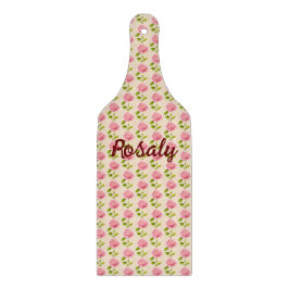 Rosen Muster rosa pink Snijplank