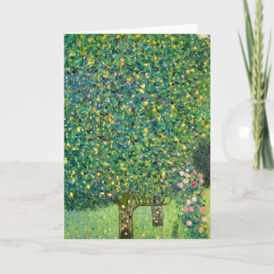 Rosen onder de bomen Gustav Klimt  Kunstprint Kaart